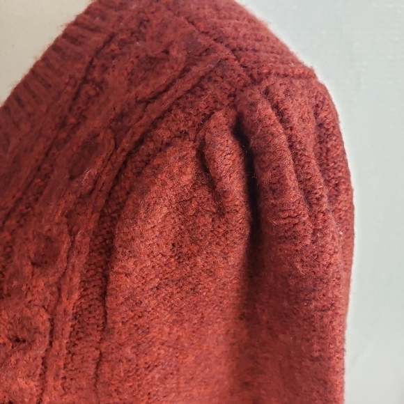 Permanent Cable Knit Sweater Dress Cotton Blend Size M - Picture 8 of 10